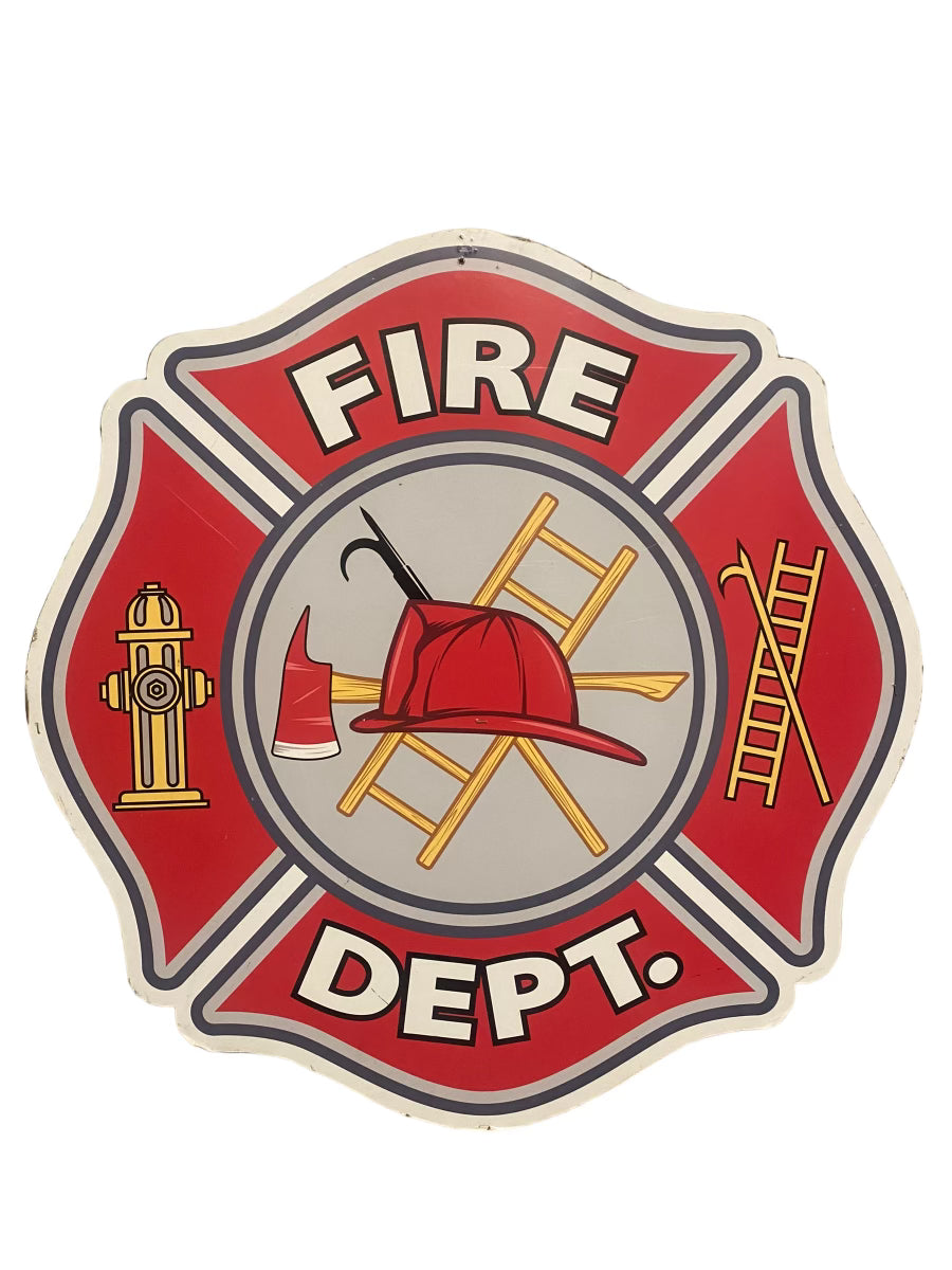 Fire Department Wood Cut Out Standee