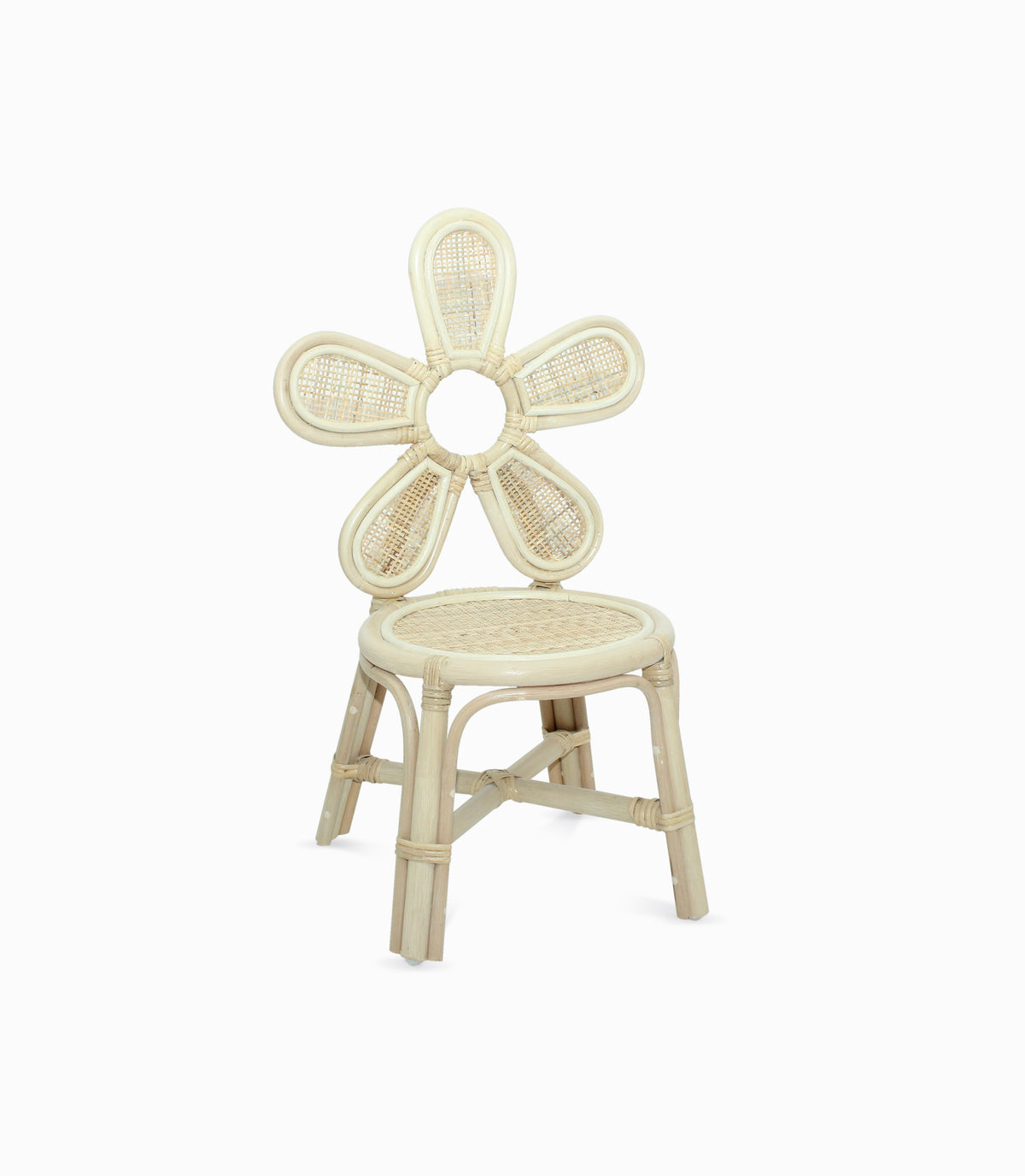 Kids Flower Rattan Chair