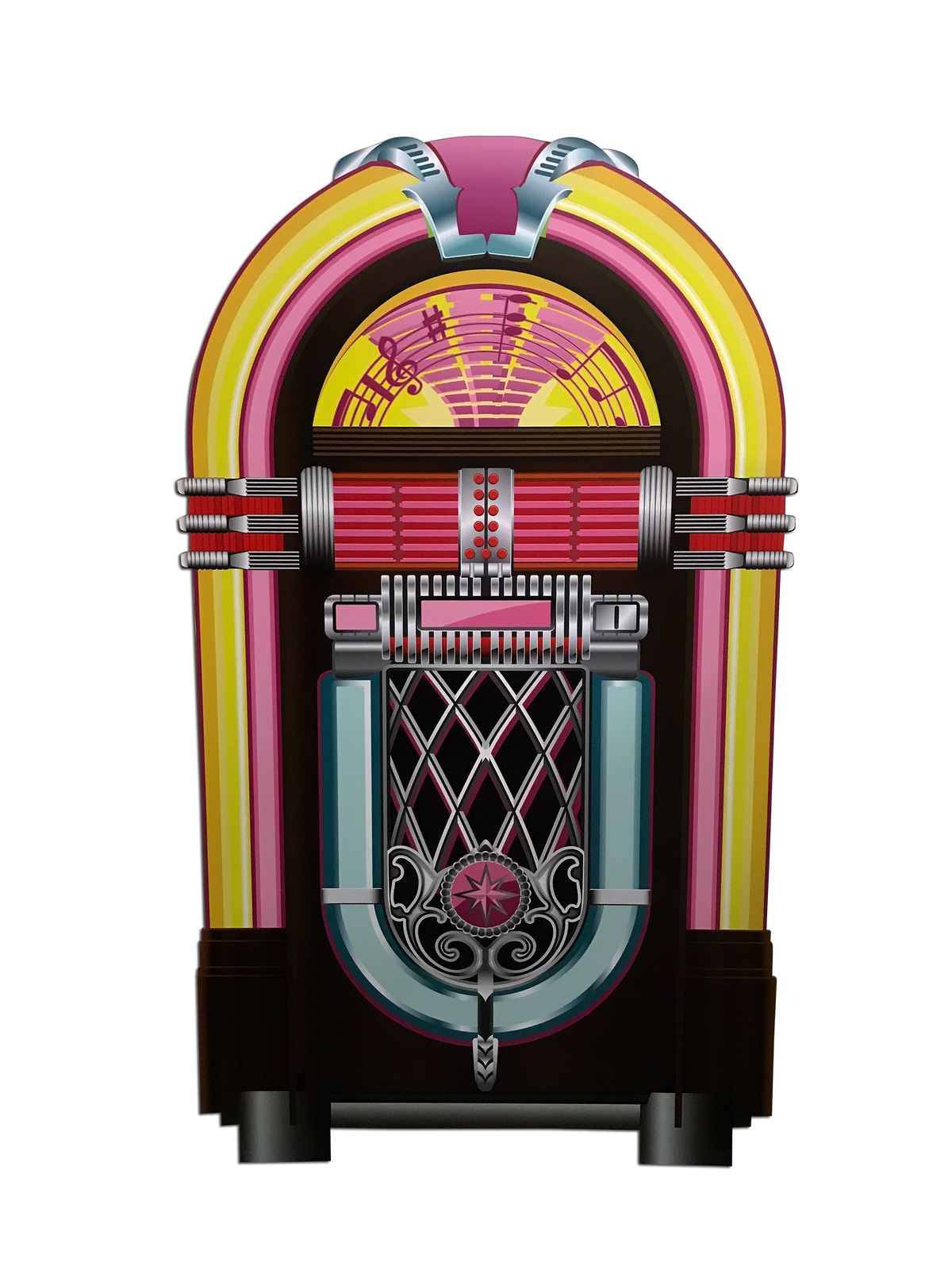 Juke Box Wood Cut Out Standee