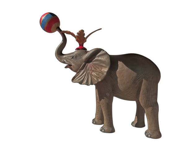Red Circus Elephant