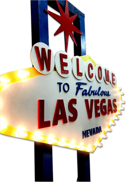 Illuminated Las Vegas Sign  EPH Creative - Event Prop Hire