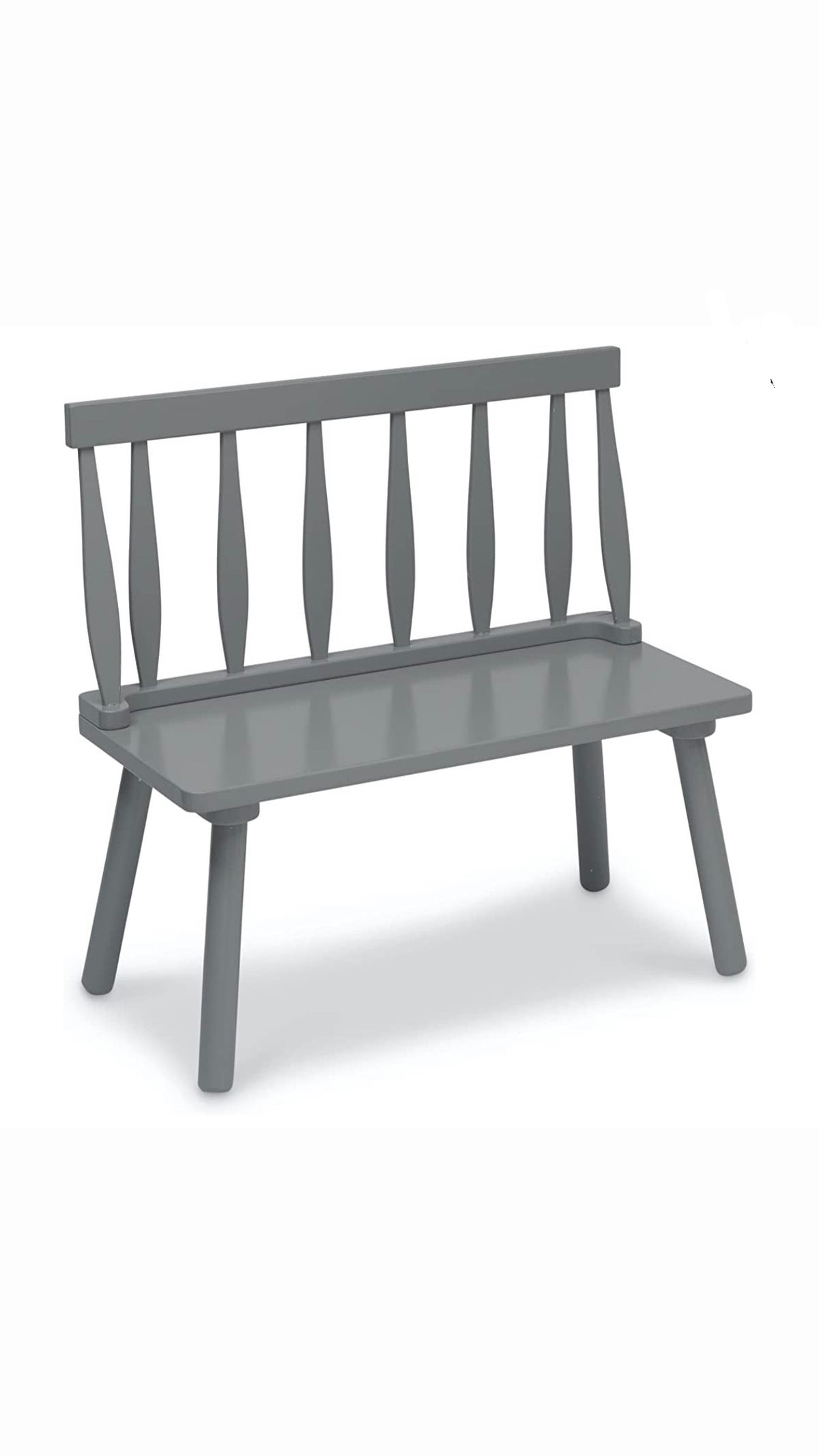 Kids Grey Wooden Bench