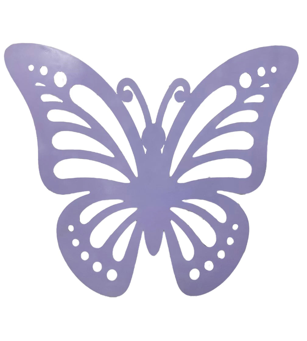 Lavender Butterfly Wood Cut Out Standee
