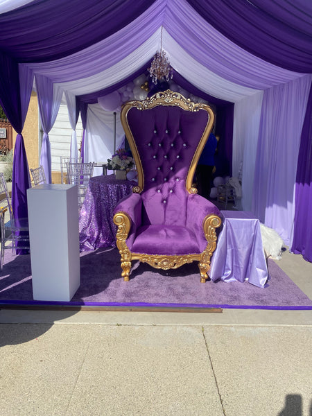 Giant Purple Dining Chair  EPH Creative - Event Prop Hire