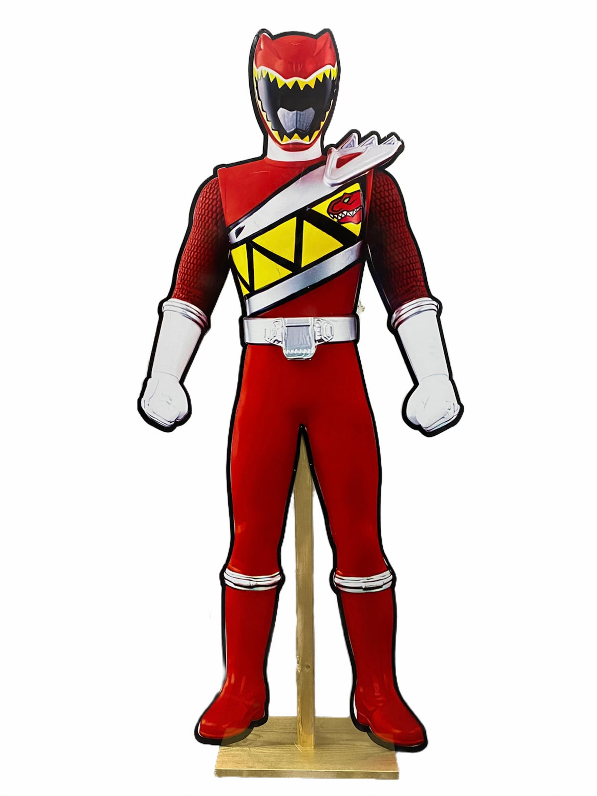 Red Power Ranger Wood Cut Out Standee