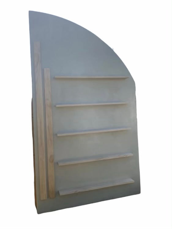 Tan Display Shelf Wall