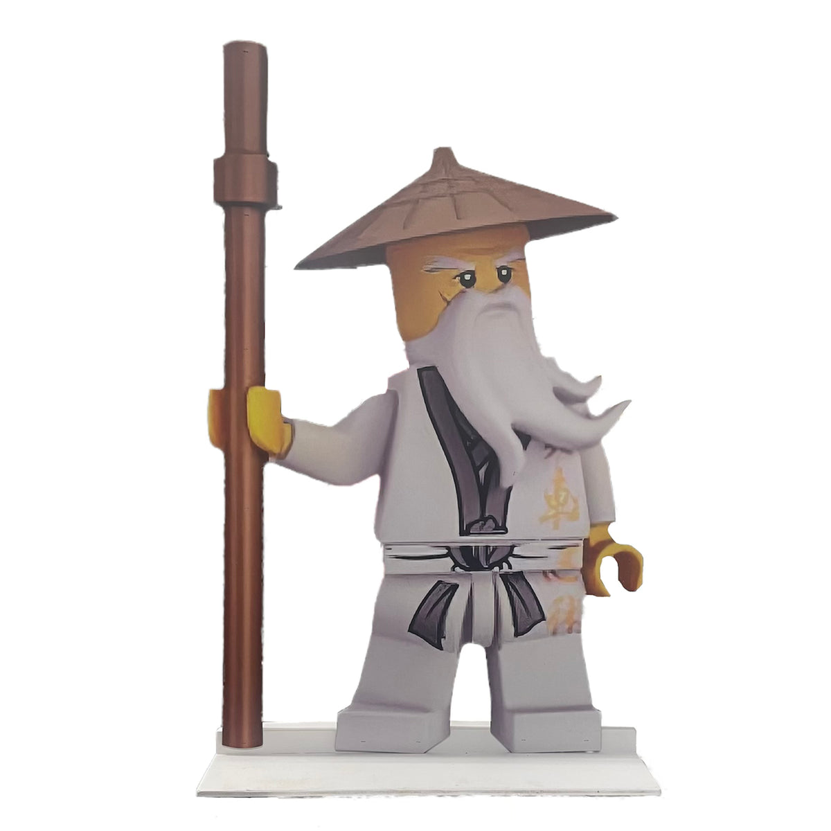 Sensei Wu Lego Wood Cut Out Standee