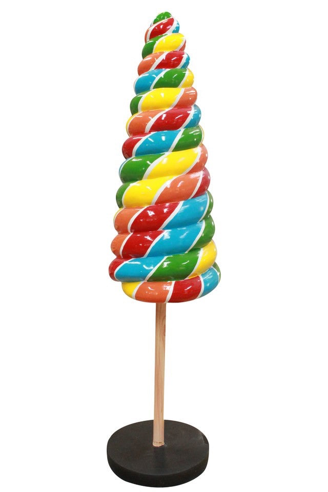 Rainbow Twister Cone Lollipop