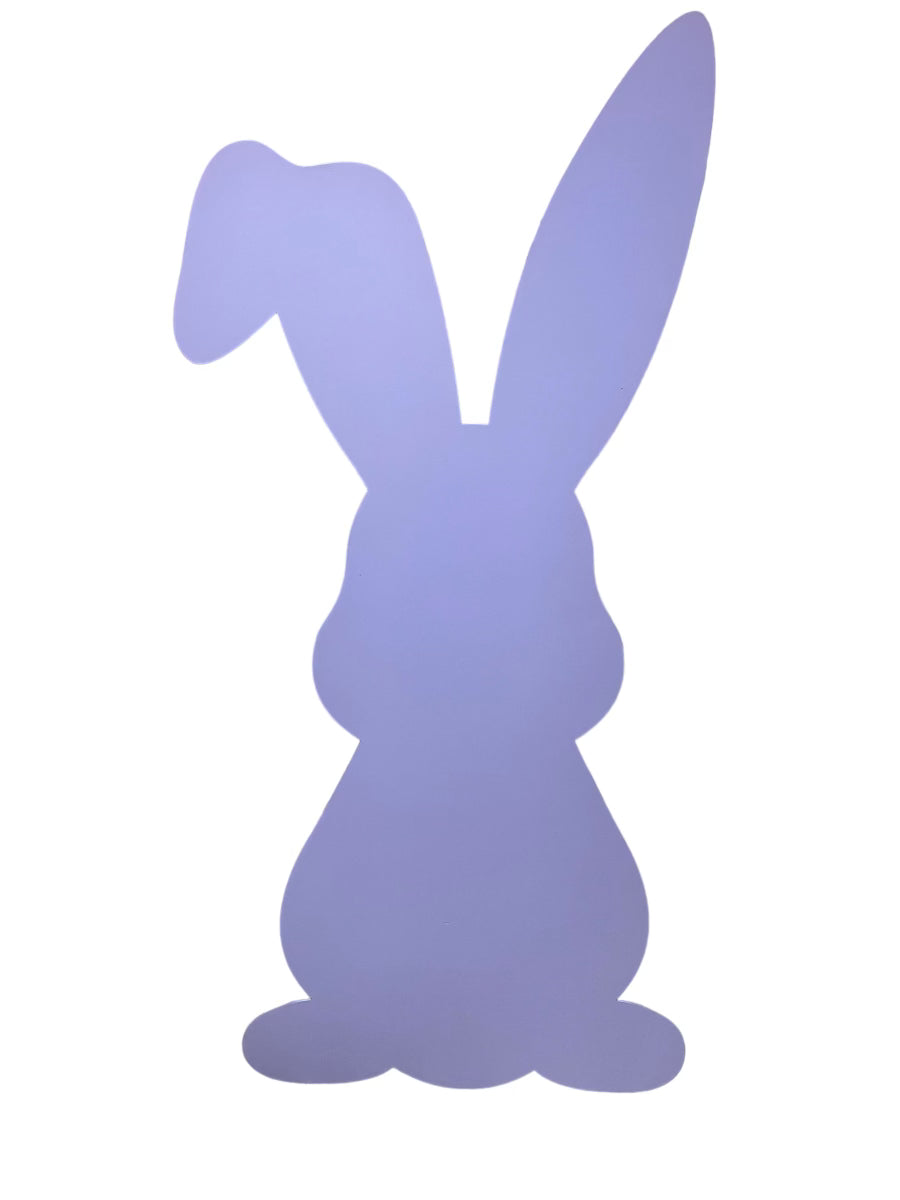 Lavender Easter Bunny Wood Cut Out Standee