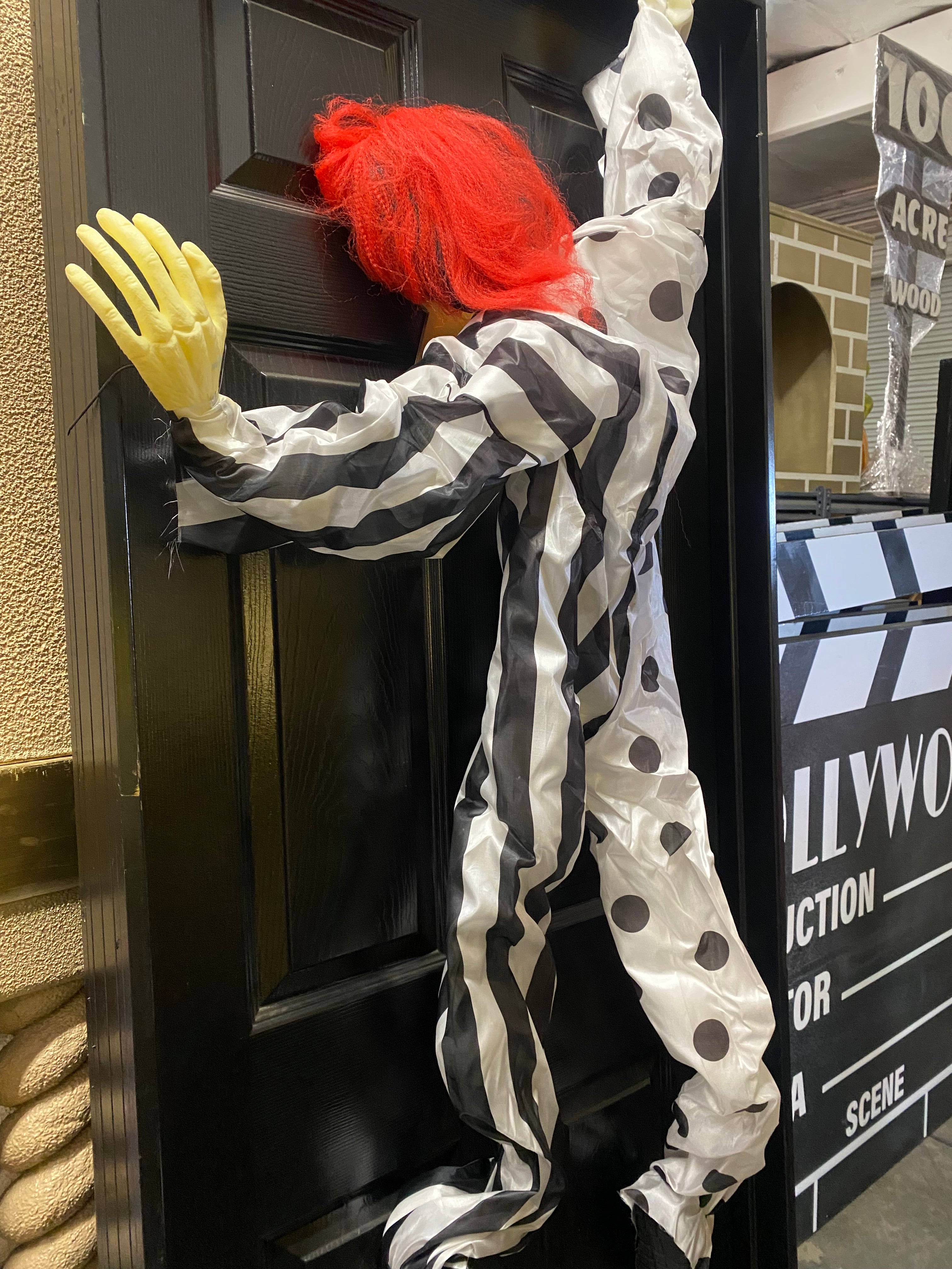 Clown Climbing Door