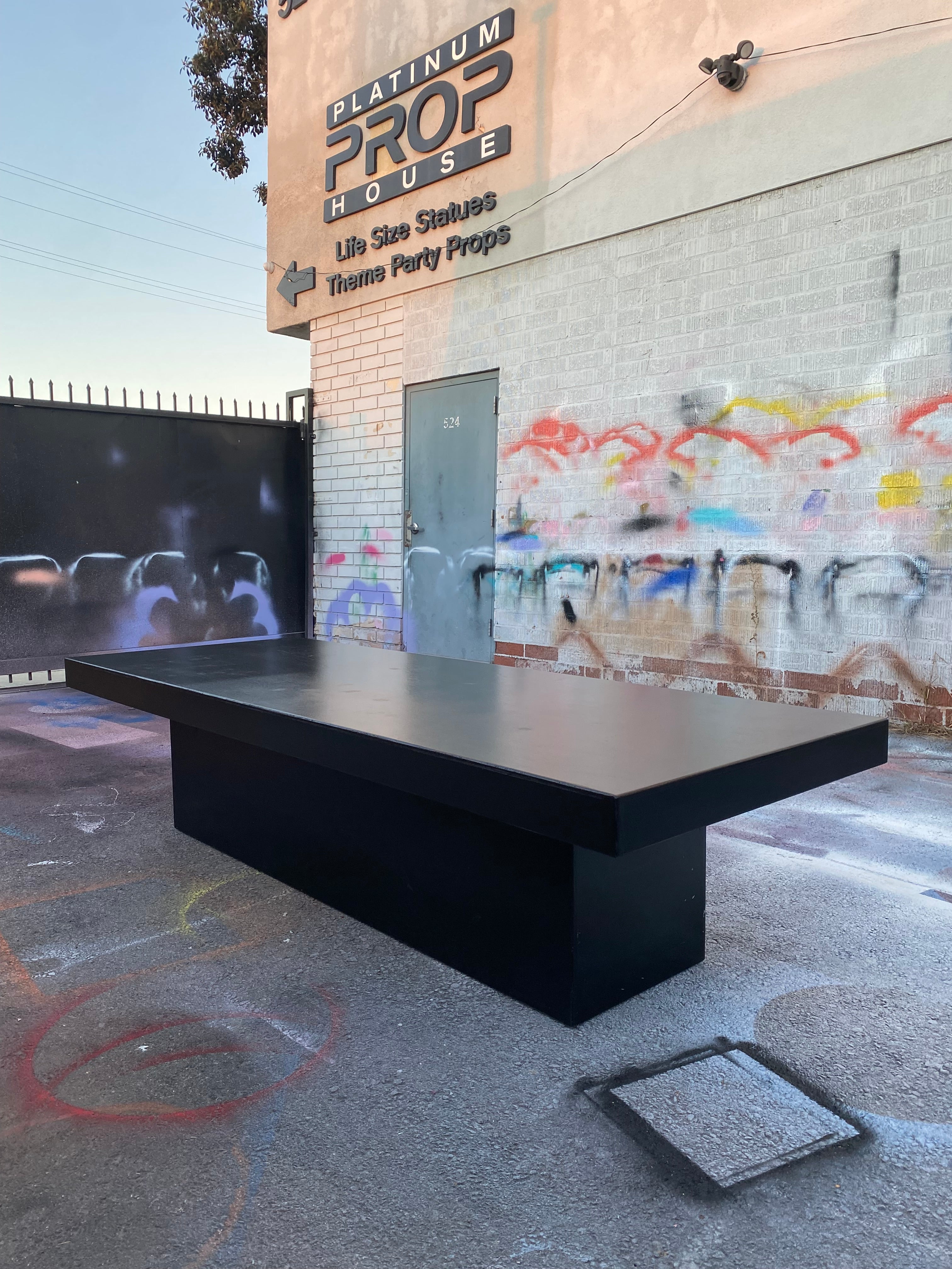 Kids Black Rectangular Box Table