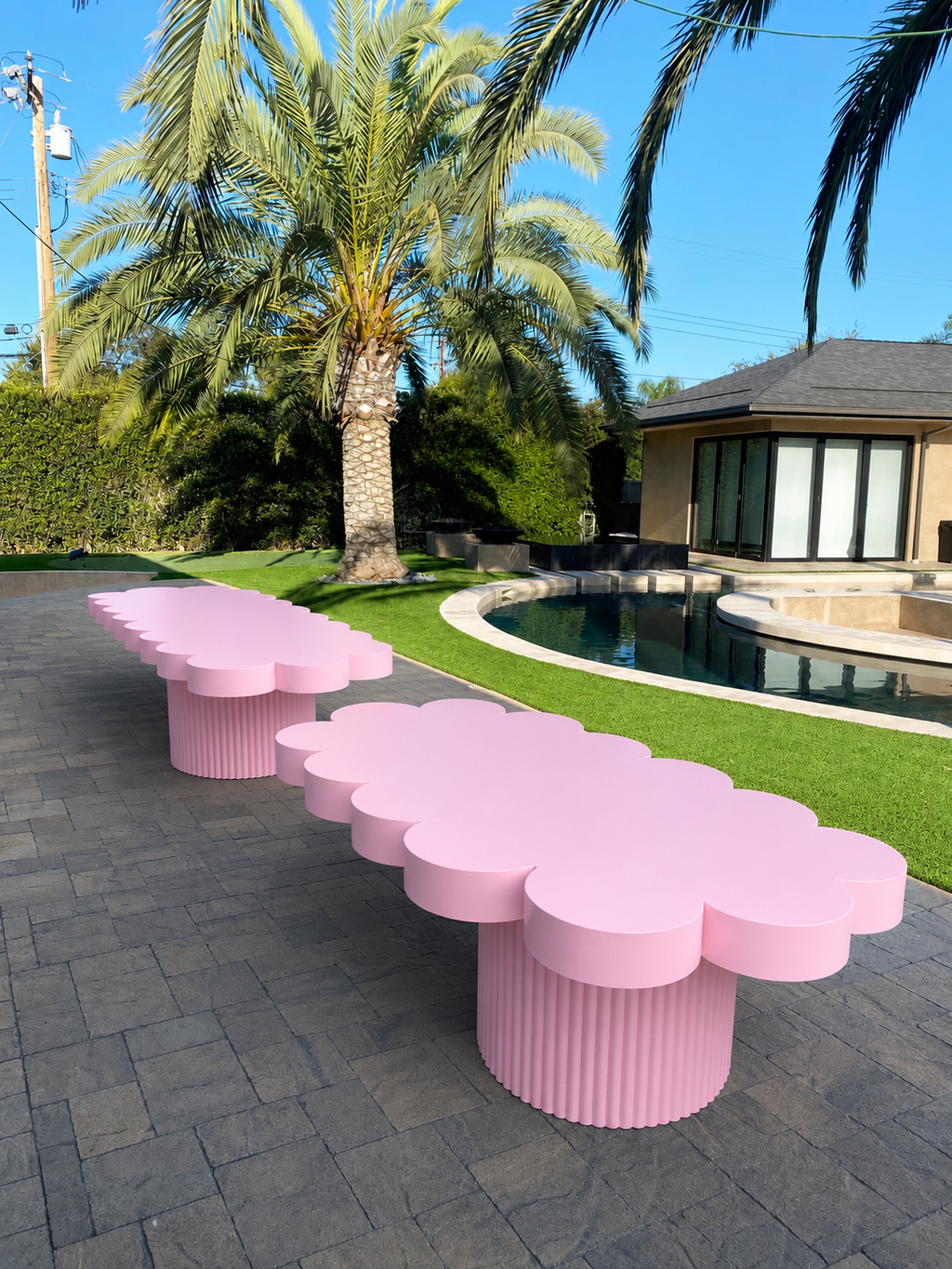 Kids Light Pink Daisy Table
