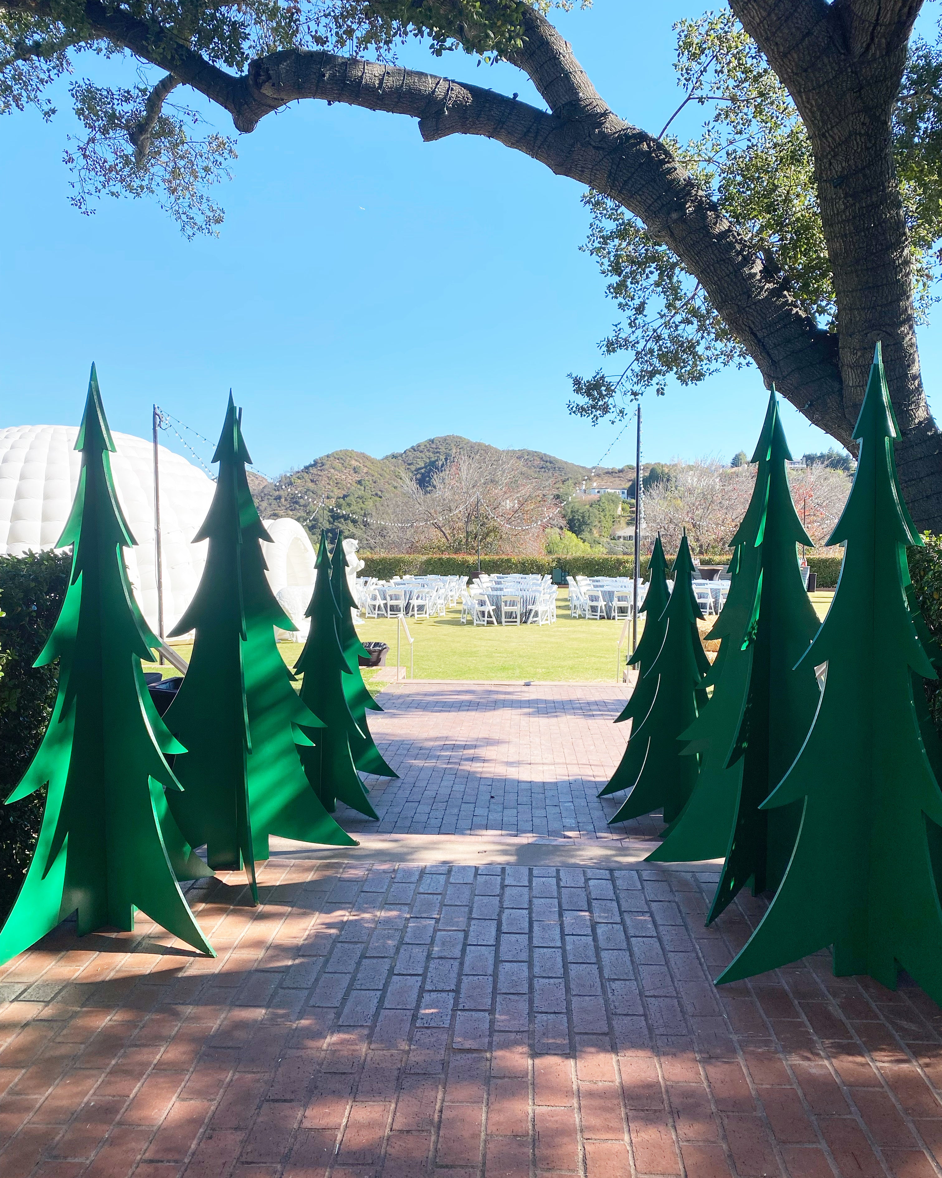 4 Foot Green Christmas Wood Tree