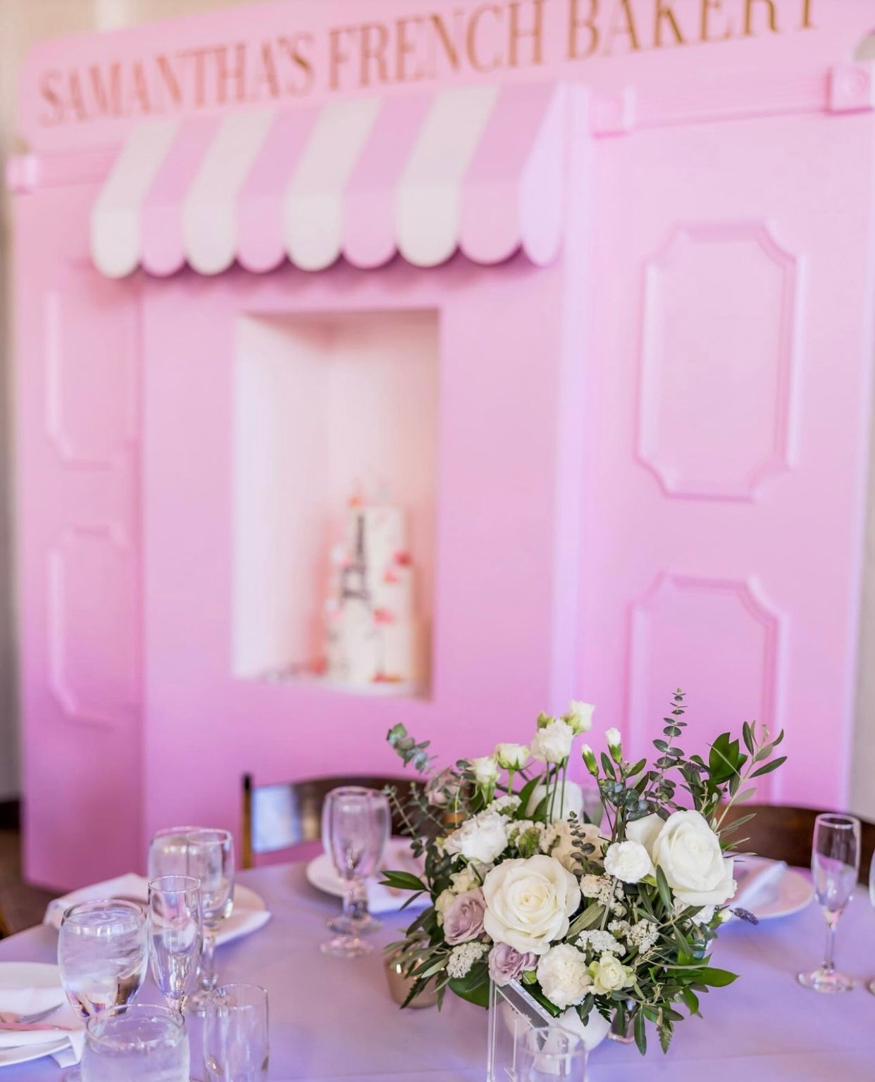 Light Pink Store Front With Custom Signage