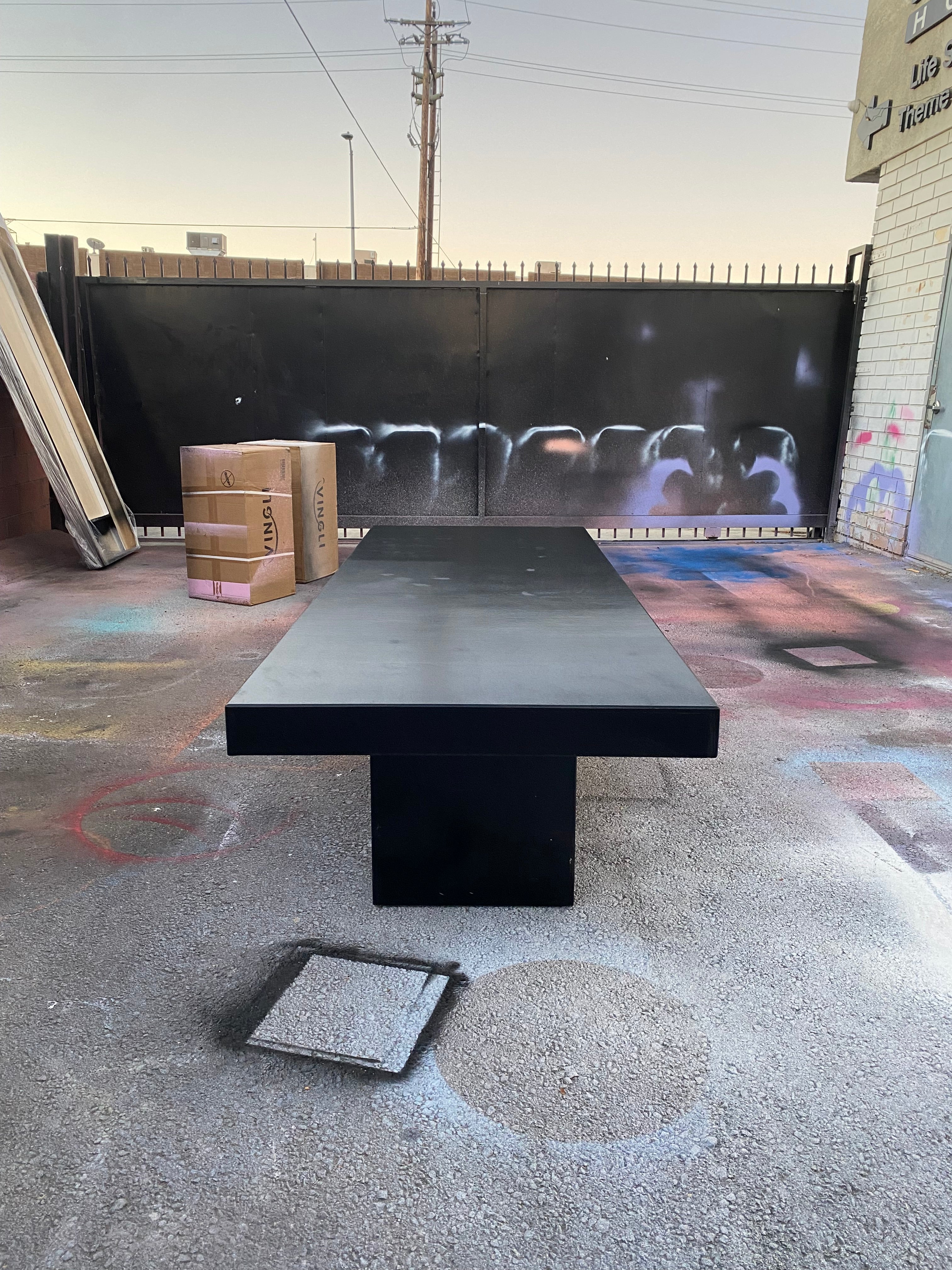 Kids Black Rectangular Box Table