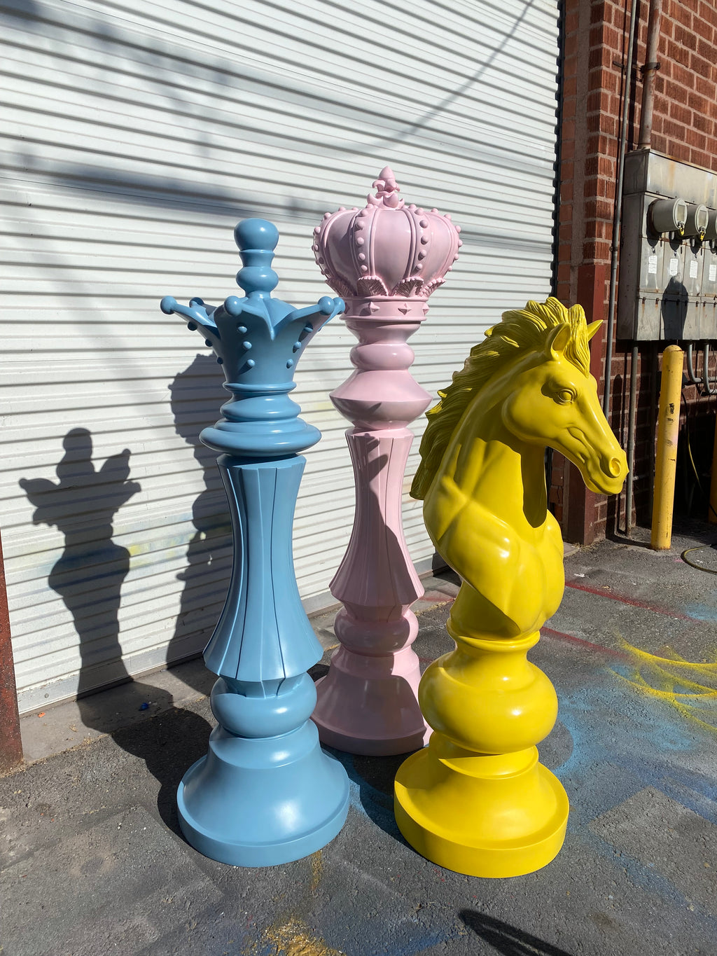 3 Piece Giant Chess Piece Set