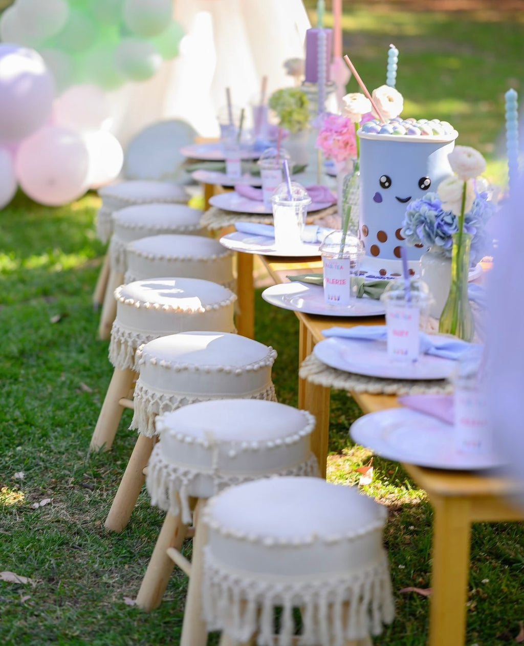 Kids Pom Pom Stools