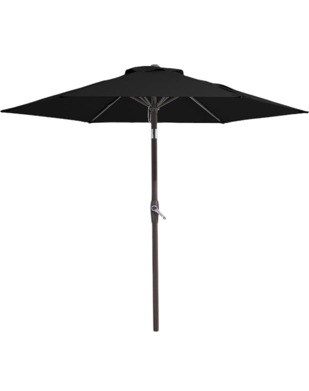 All Black Umbrella With Base