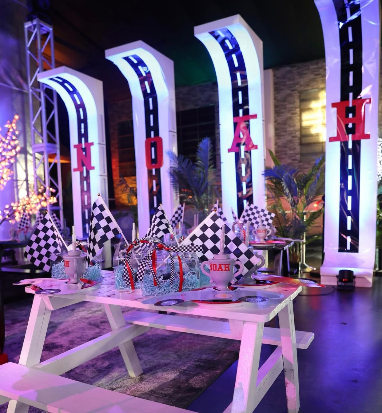 Kids White Picnic Table
