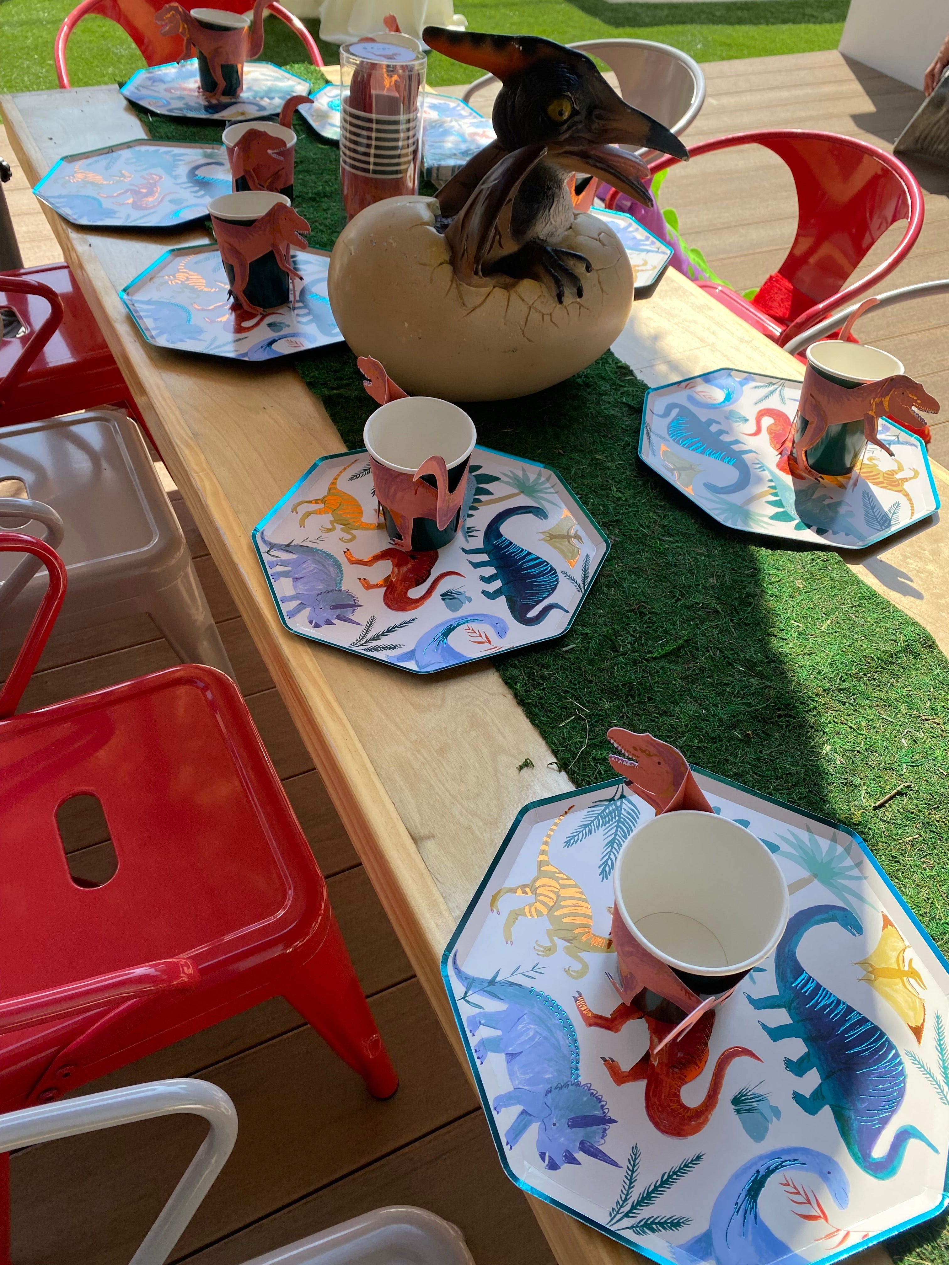 Kids Modern Natural Table With Black Metal Legs