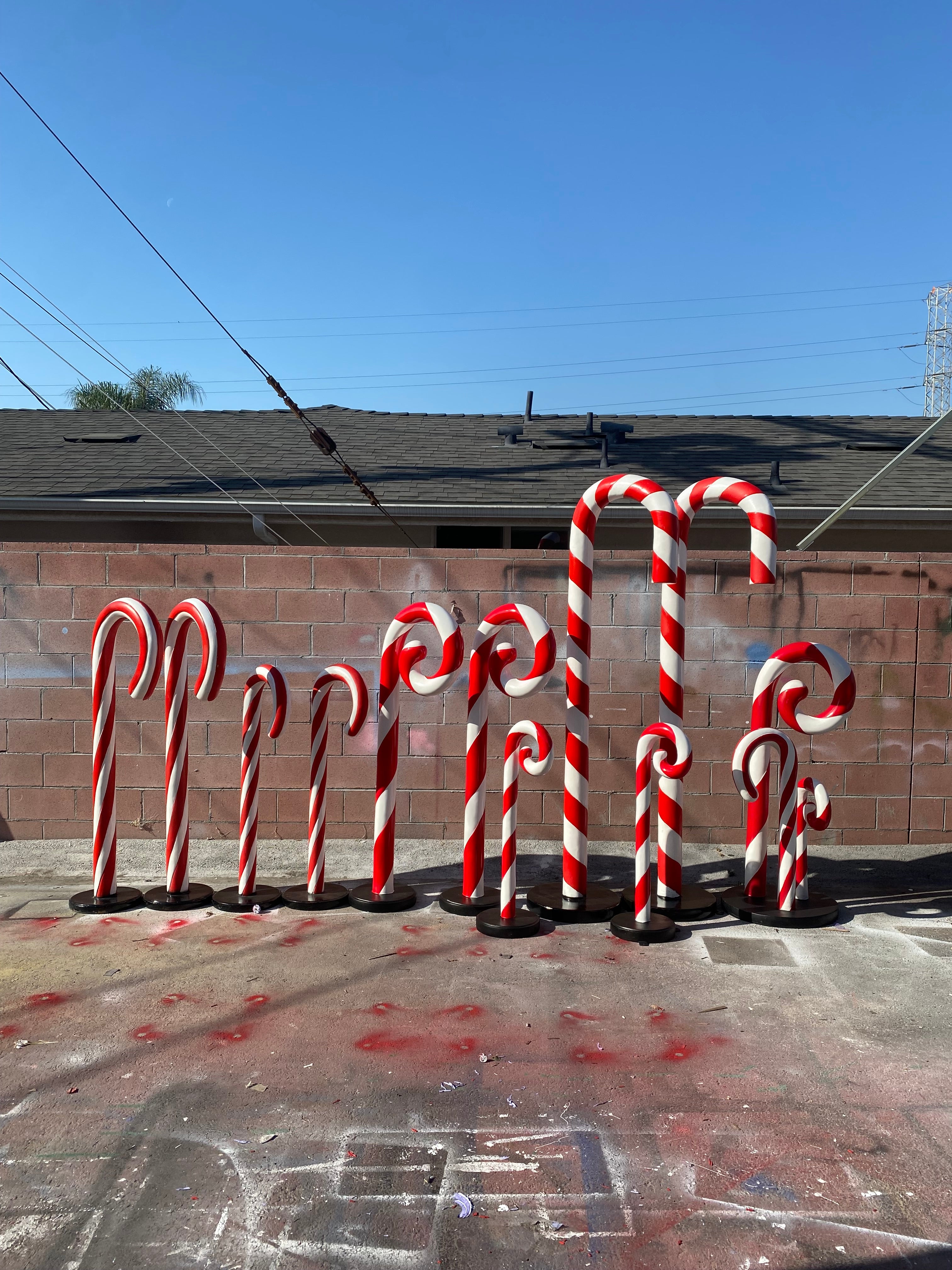 Giant Red & White Candy Cane