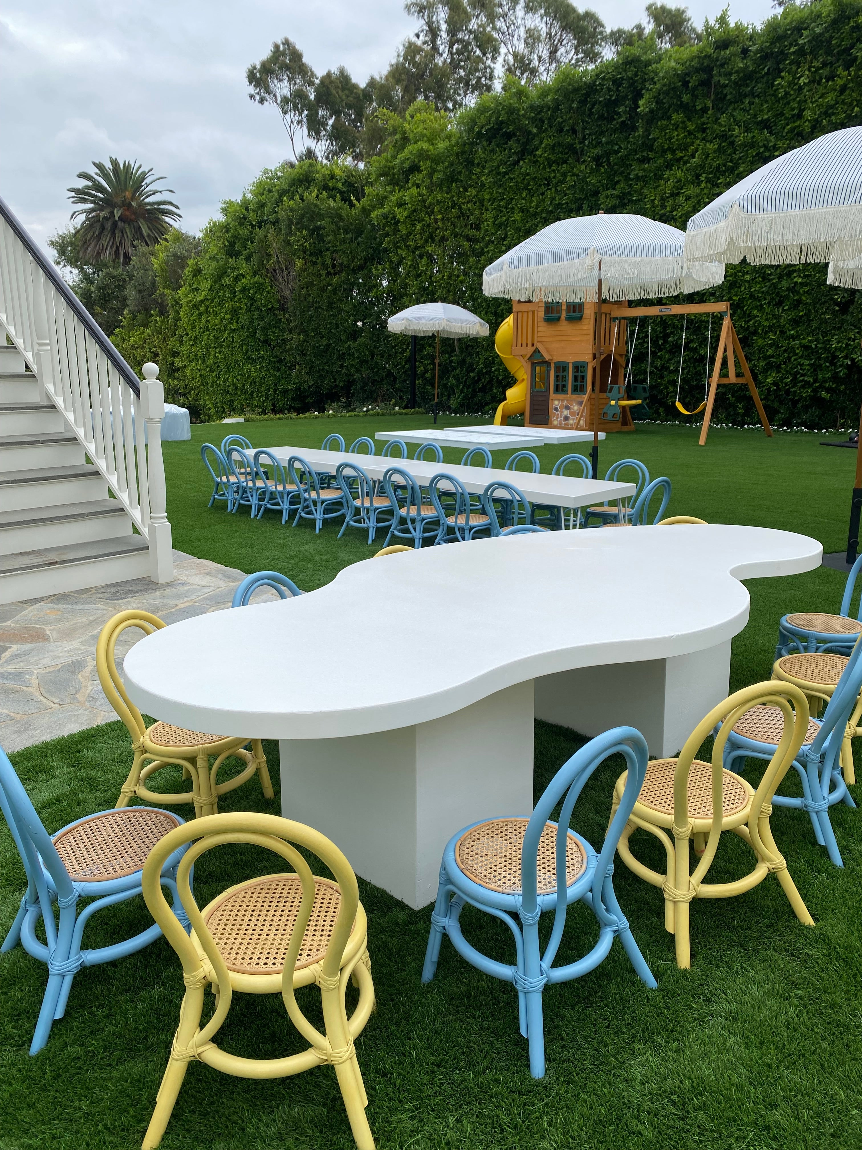 Kids Yellow Rattan Chair