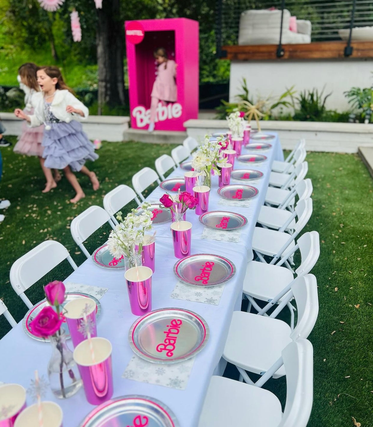 Kids White Plastic Folding Chair