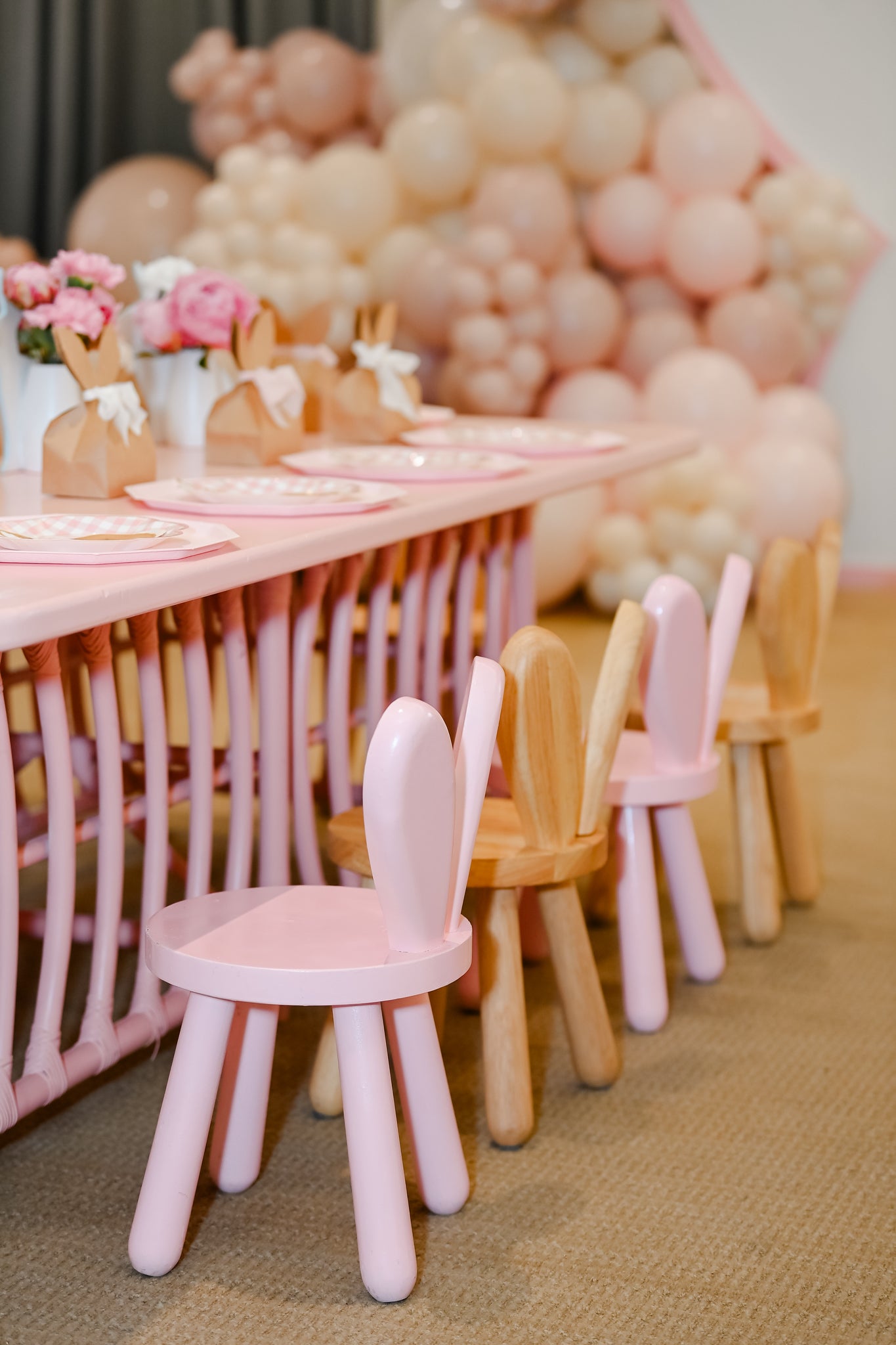 Kids Natural Bunny Chair