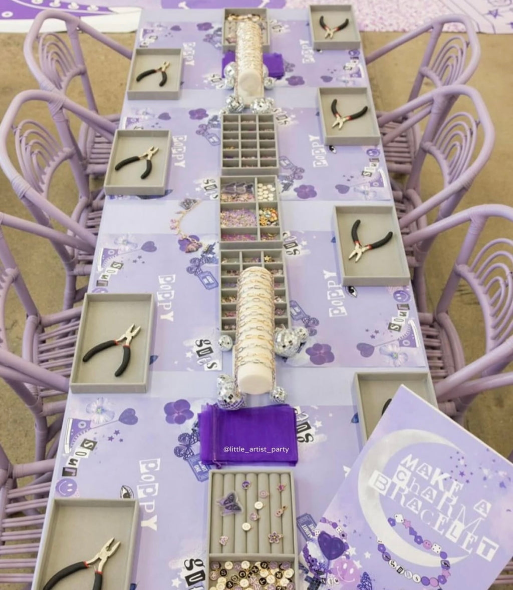 Kids Lavender Rattan Rainbow Chair