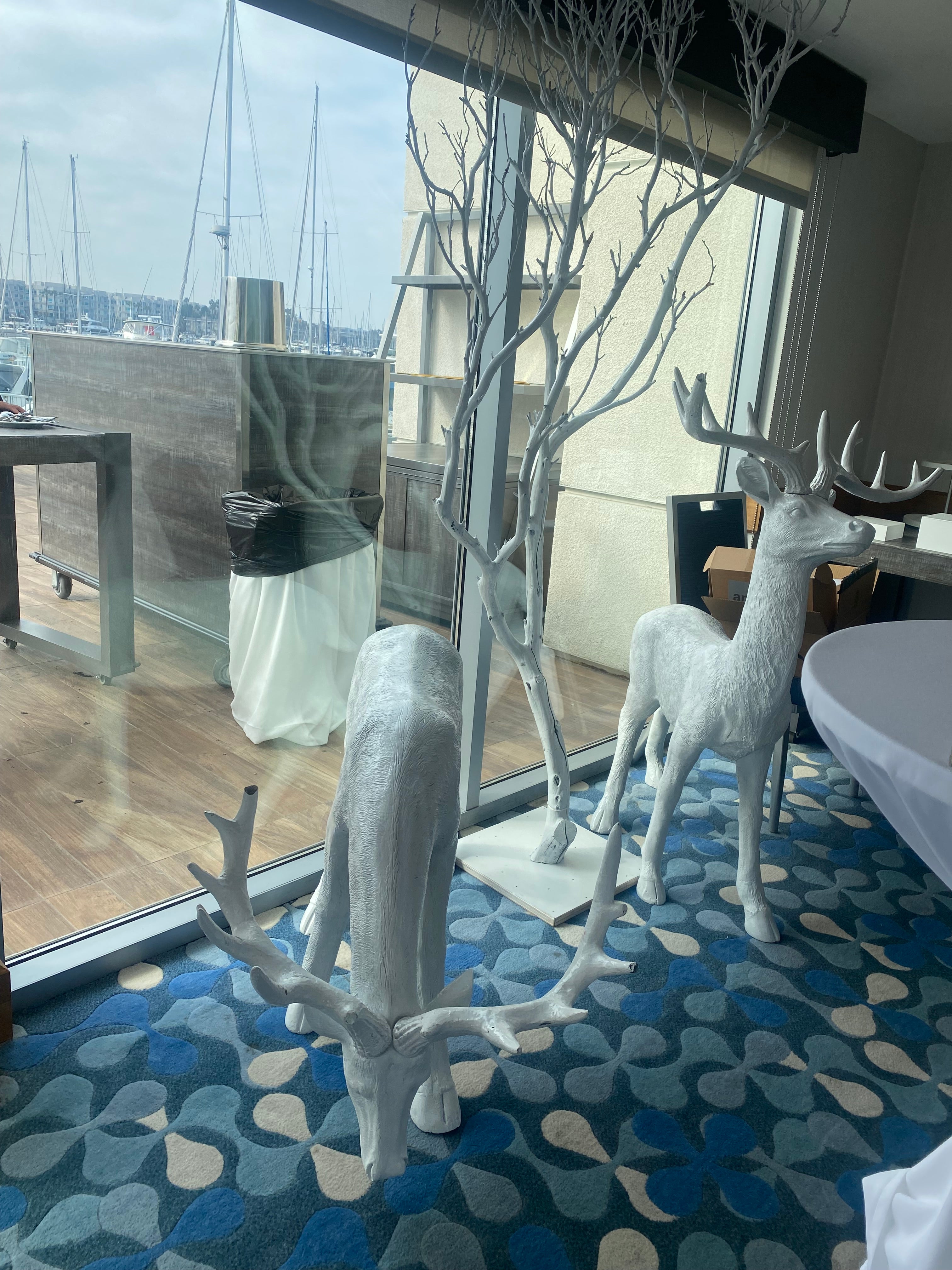 White Reindeer Couple