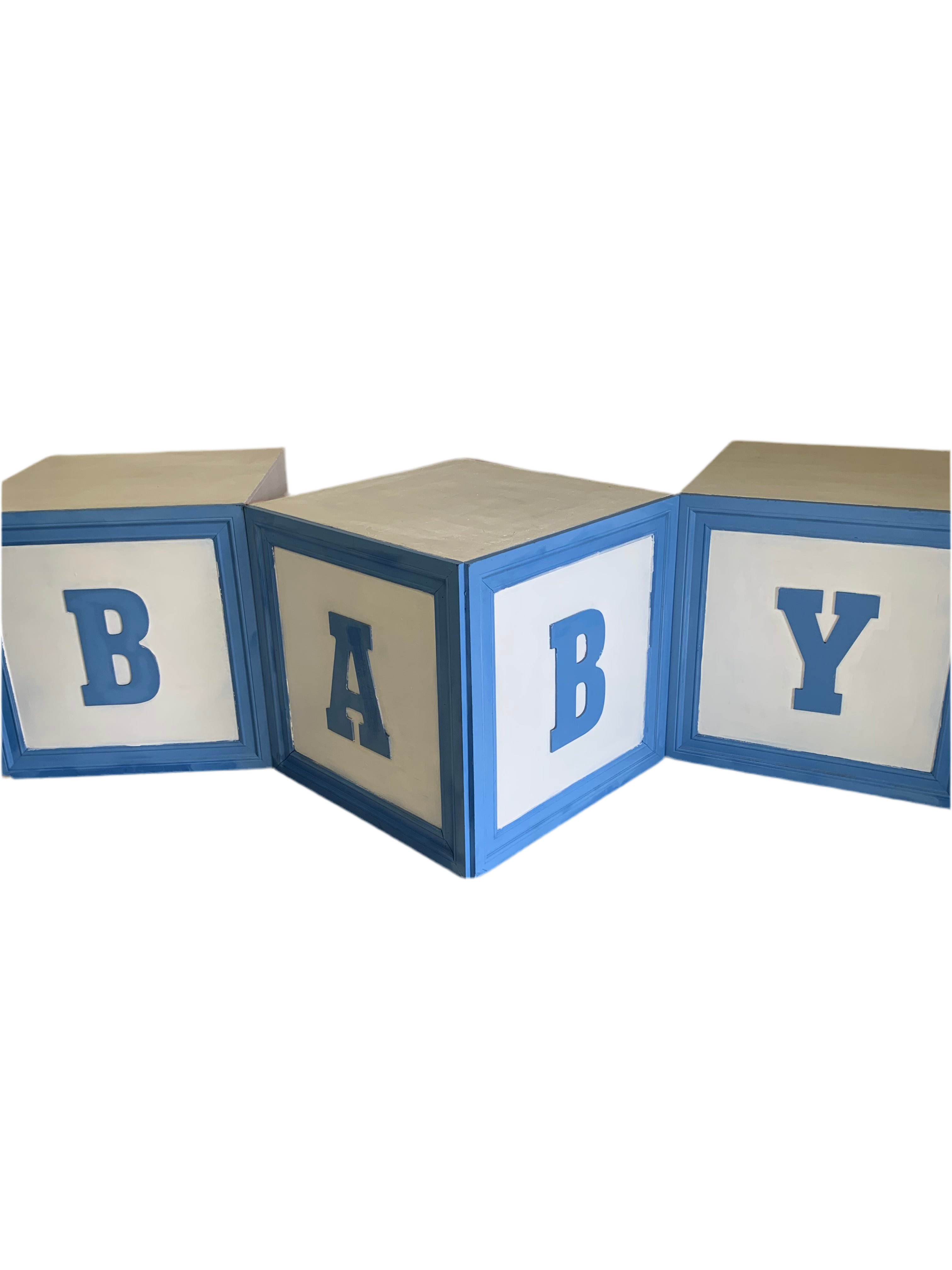 Blue Baby Block Table