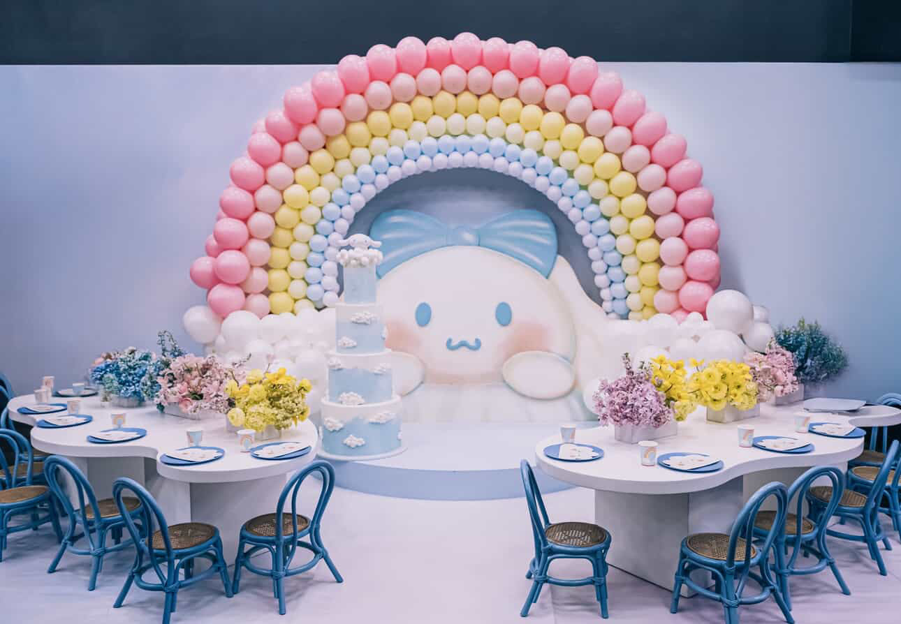 Kids White Cloud Table