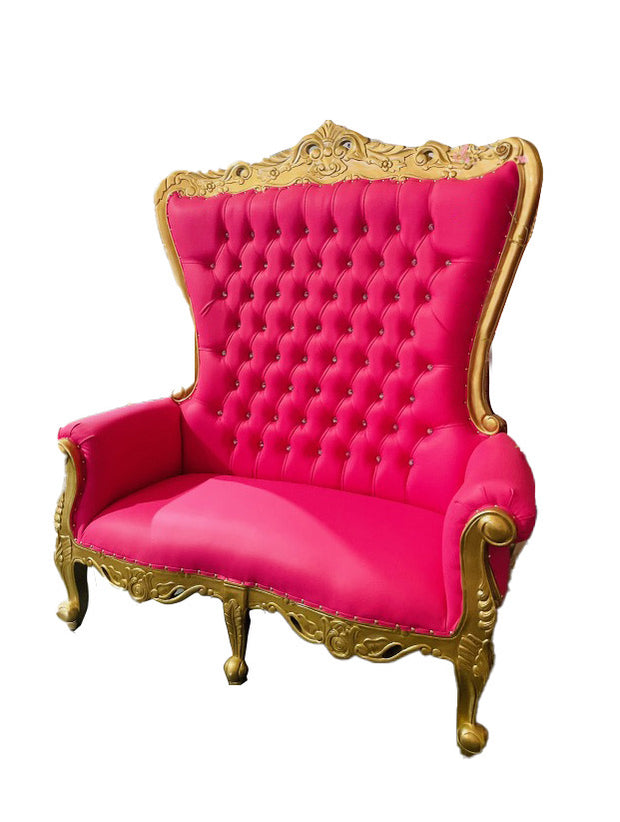 Adult Double Hot Pink/Gold Royal Sofa