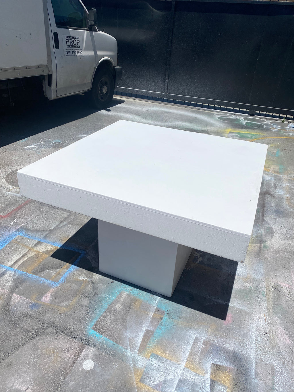 Kids White Square Table