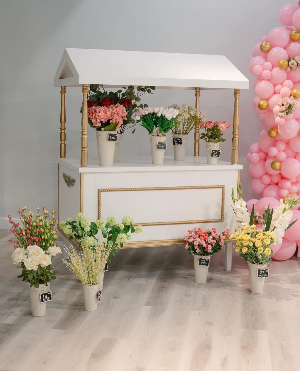 White & Gold Dessert Cart