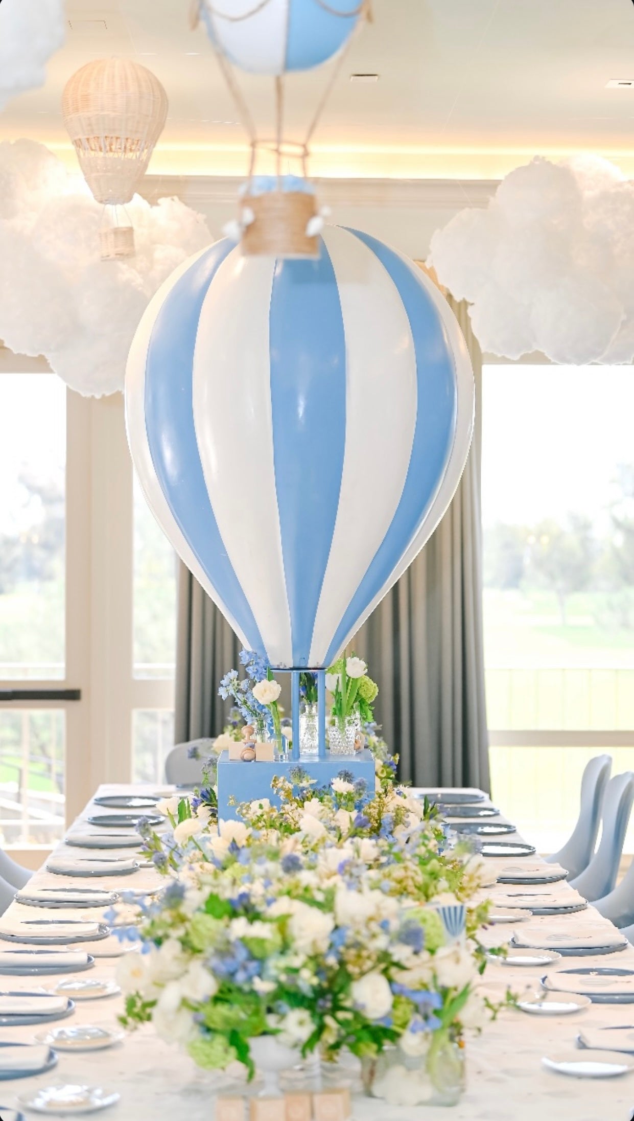 3 Foot Blue Hot Air Balloon