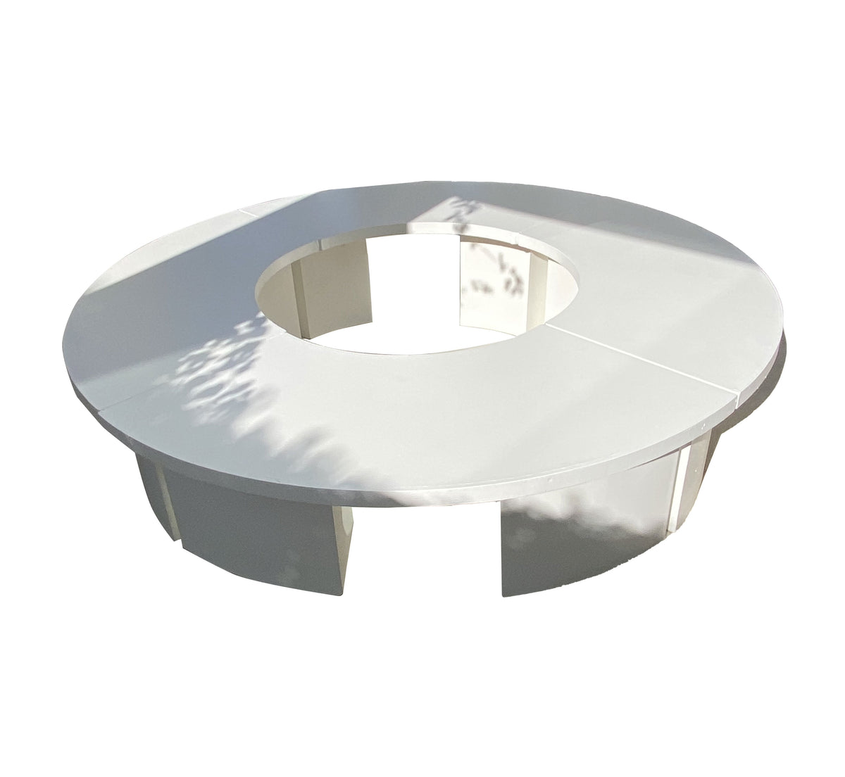 Kids White Serpentine Circle Table