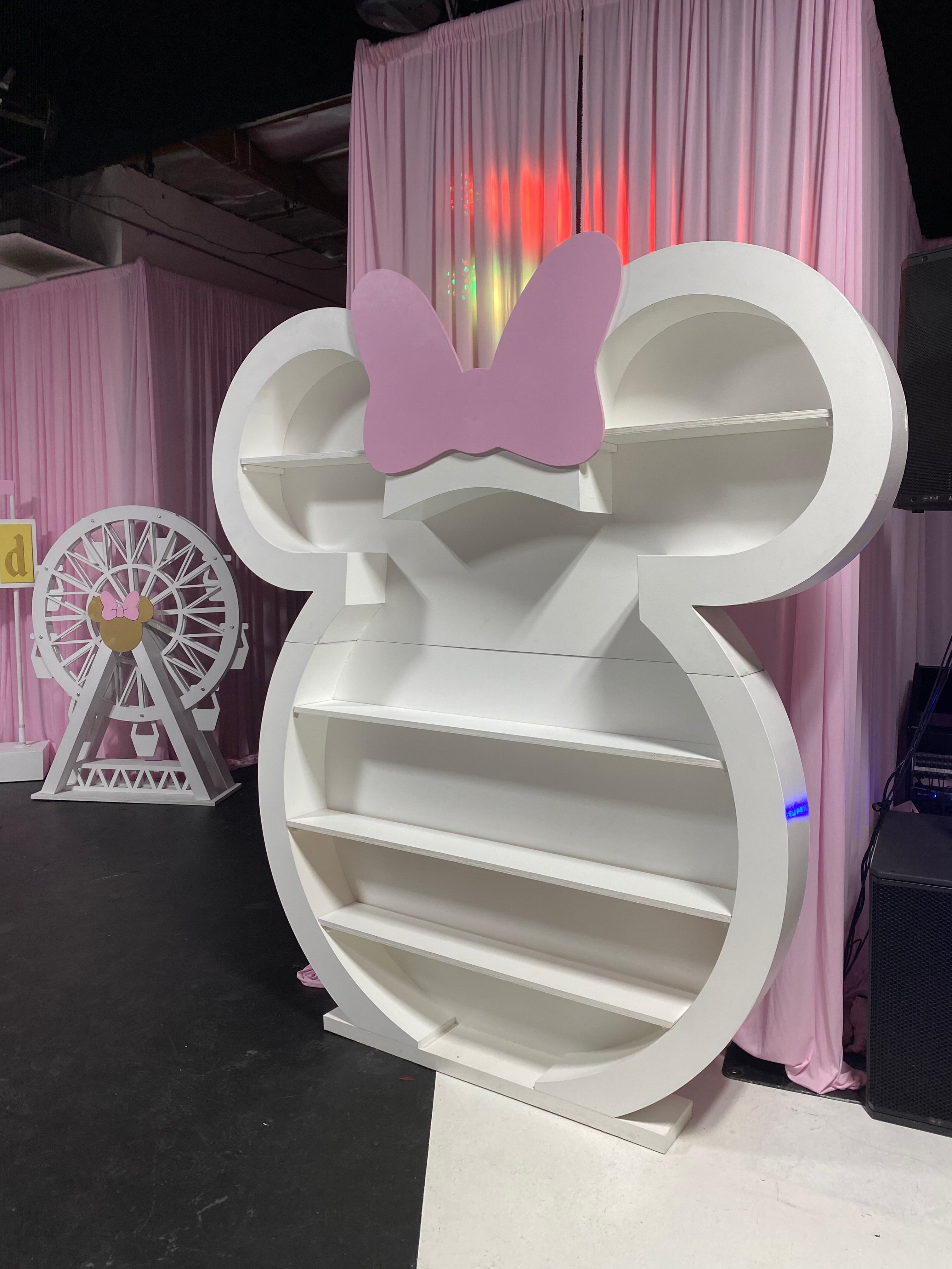 3D Minnie Mouse Shelf Display Wall