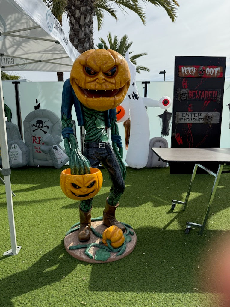Go Away Halloween Backdrop