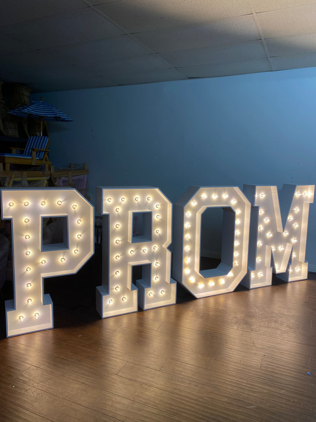 PROM Marquee Letters