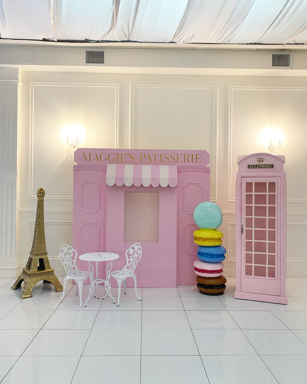 Light Pink Store Front With Custom Signage