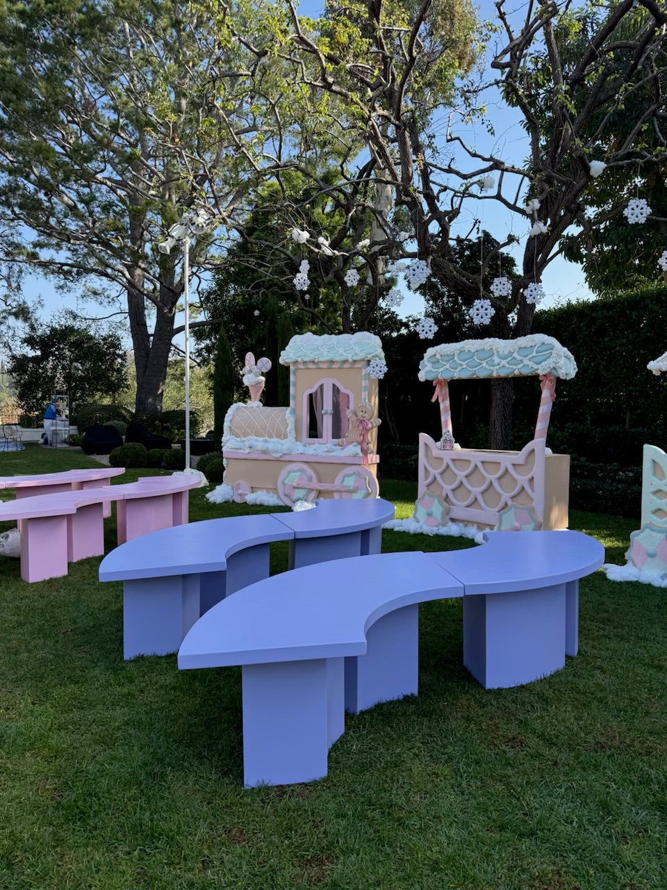 Kids Light Pink Serpentine Table