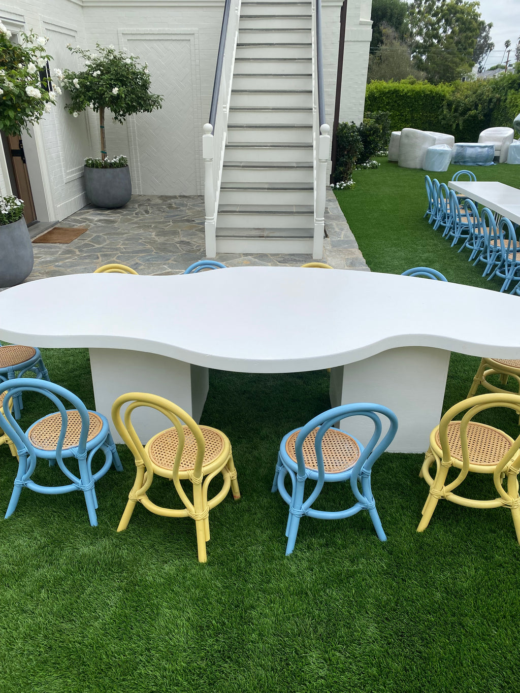 Kids Yellow Rattan Chair