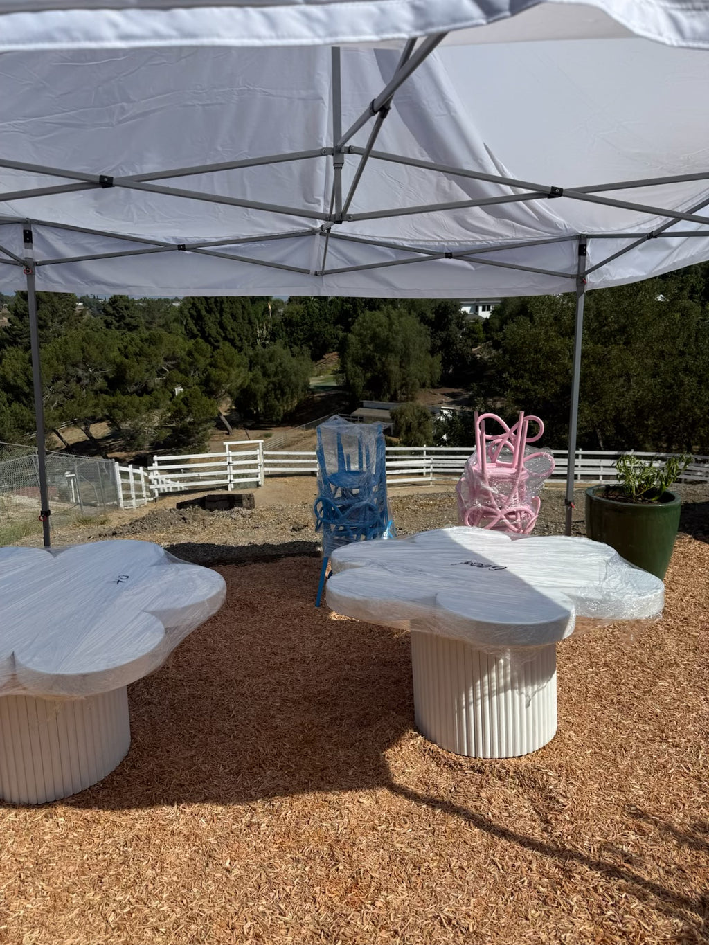 Kids White Flower Table