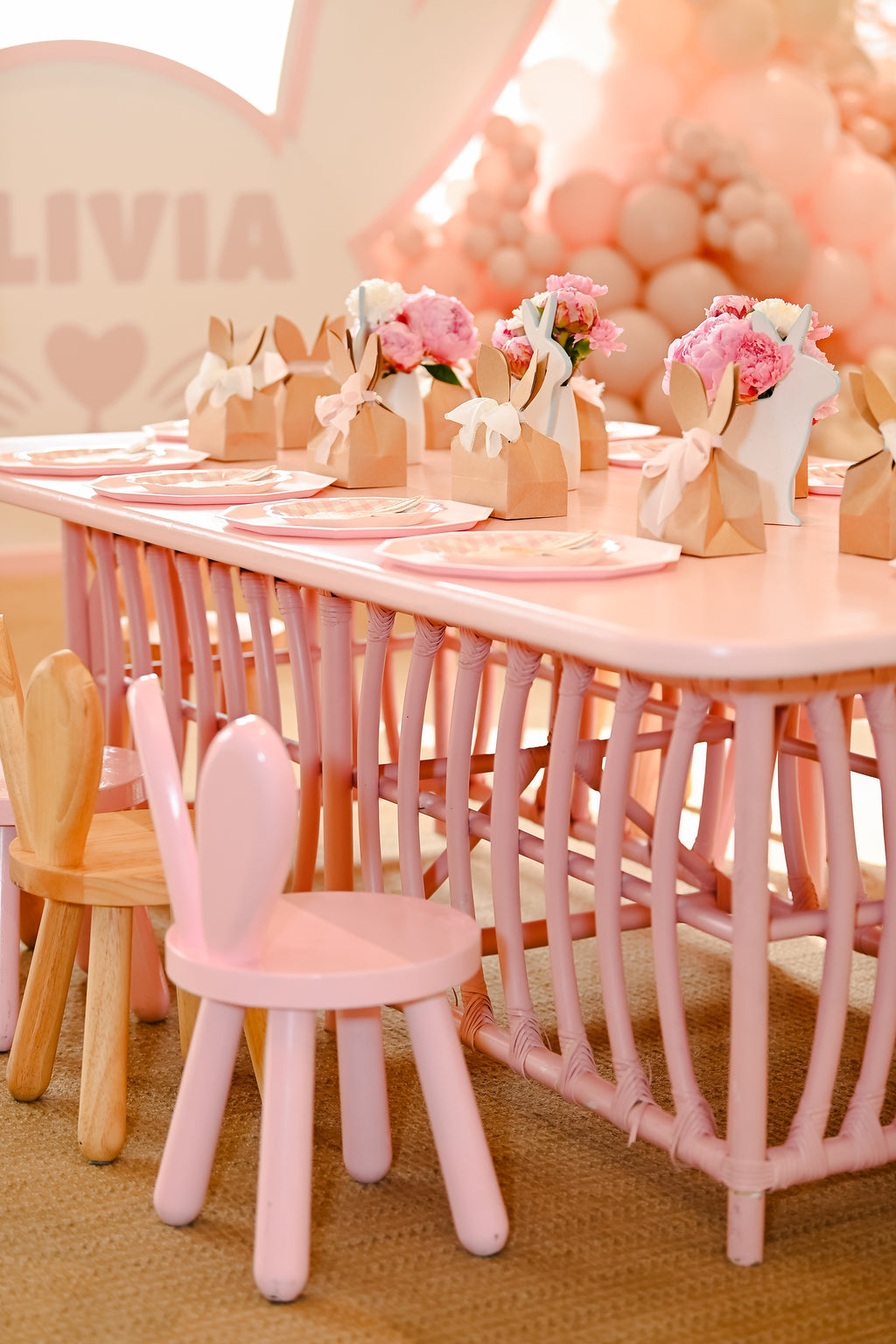 Kids Natural Bunny Chair