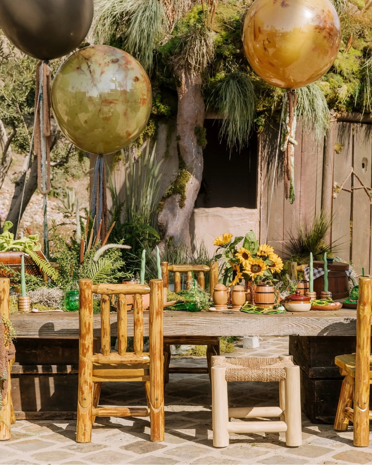 Kids Rattan Square Bench