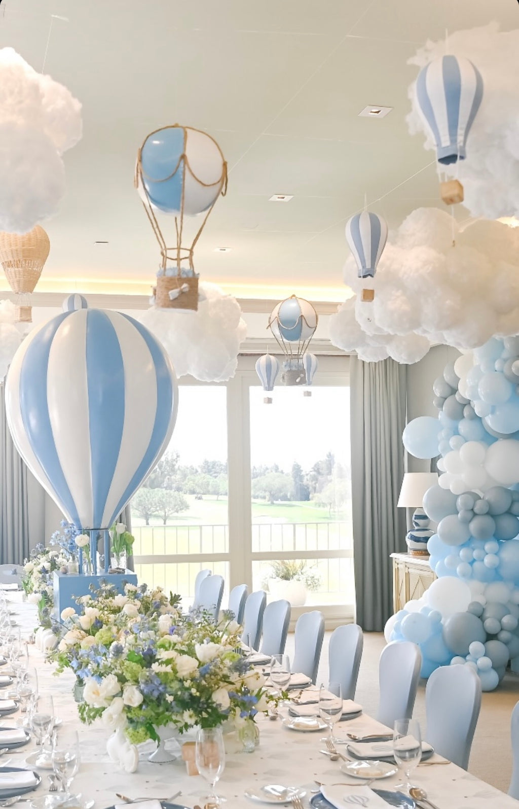 3 Foot Blue Hot Air Balloon