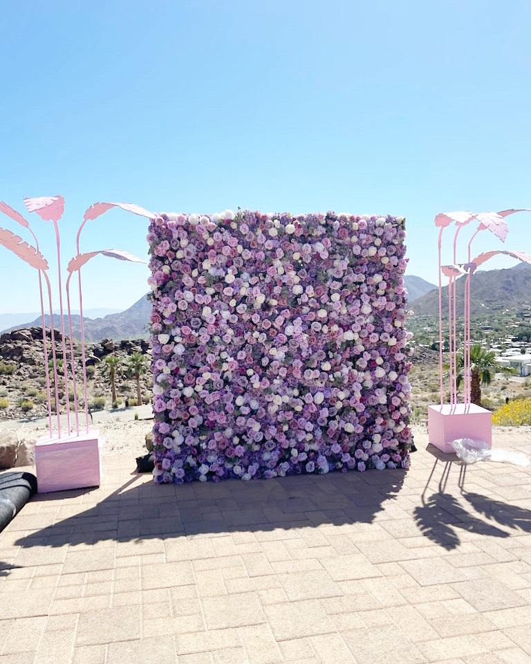 10 Foot Light Pink Palm Leaves