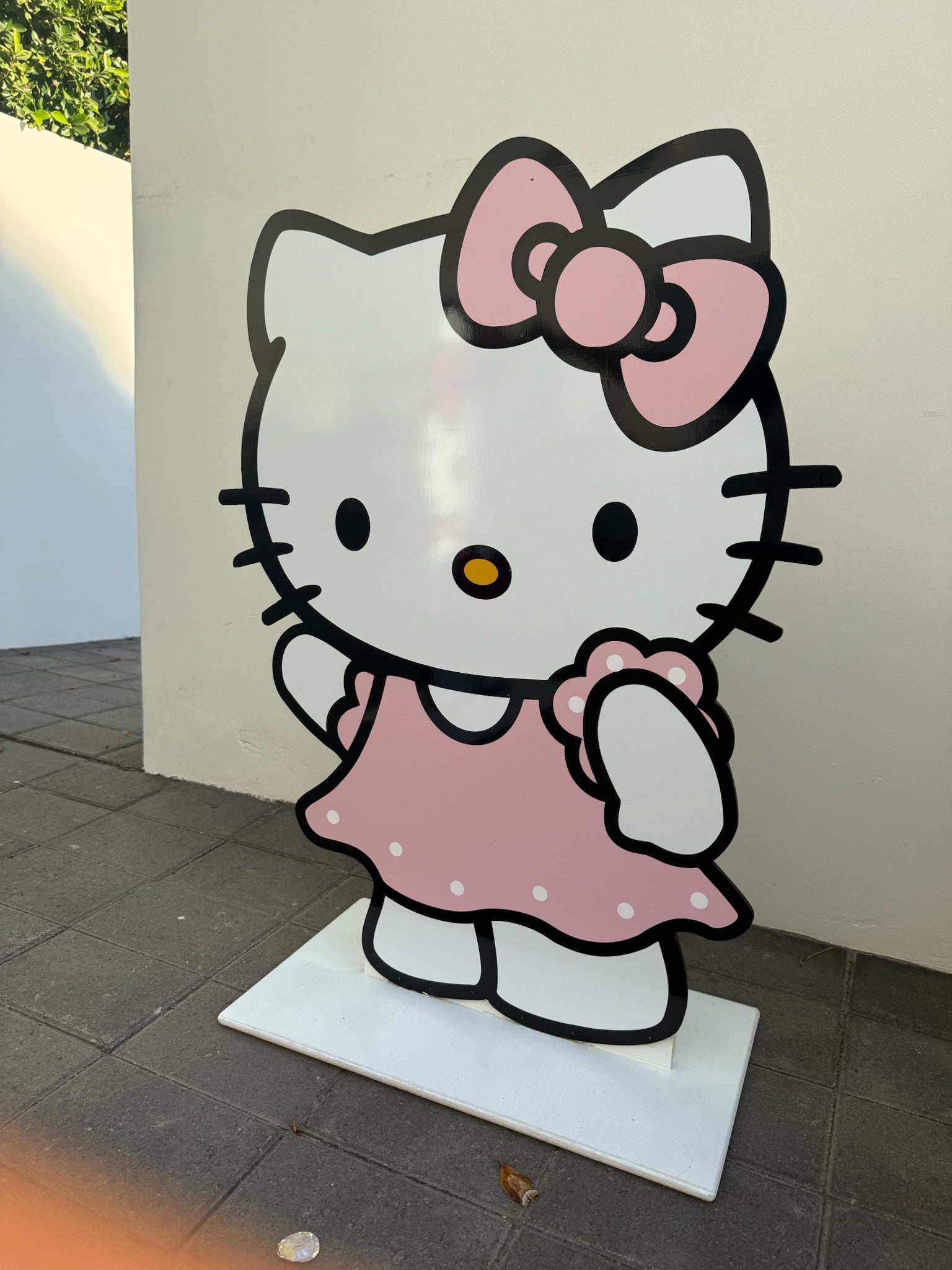 Light Pink Hello Kitty Wood Cut Out Standee