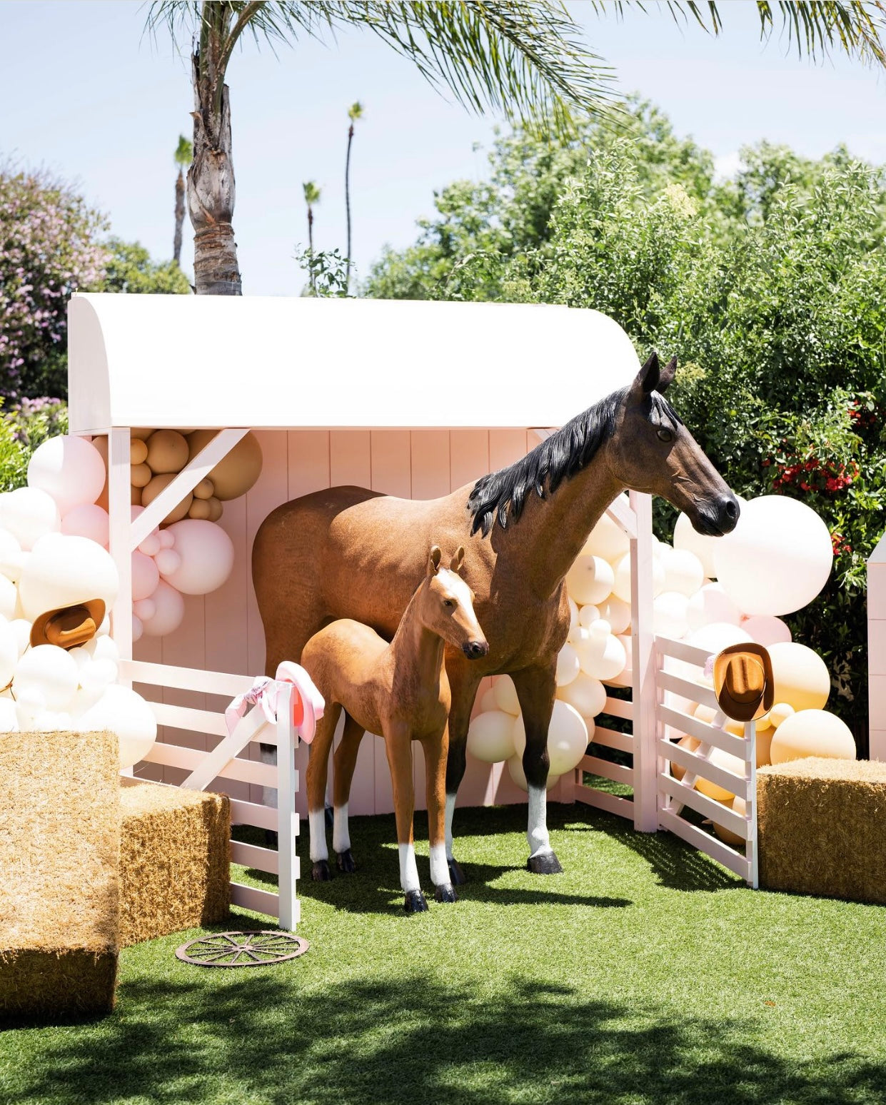 Large Tan & White Horse